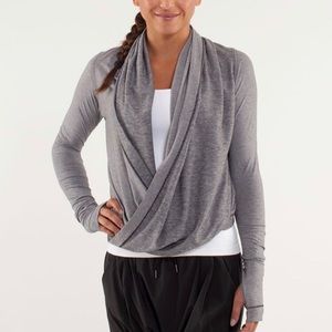 Lululemon Iconic wrap, black/white, size 4